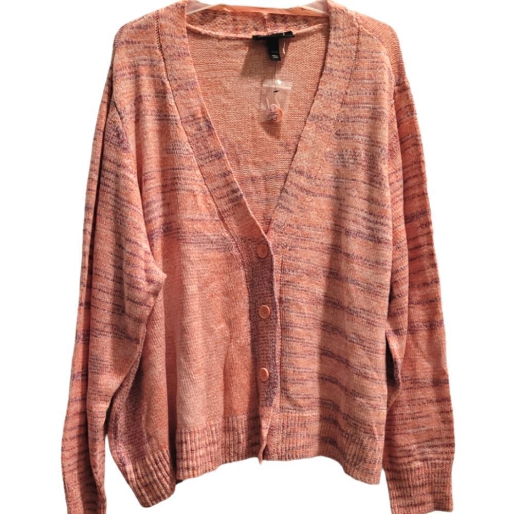 Lane Bryant V Neck Button Cardigan 22 24 NWOT